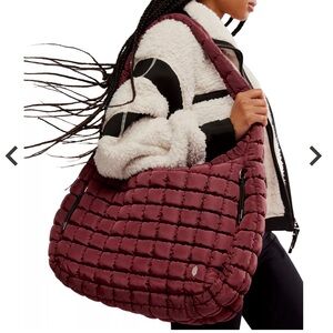 FP Movement by Free People Quilted Magenta Shoulder Bag